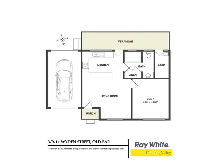 Floorplan of Homely villa listing, 3/9-11 Wyden Street, Old Bar NSW 2430