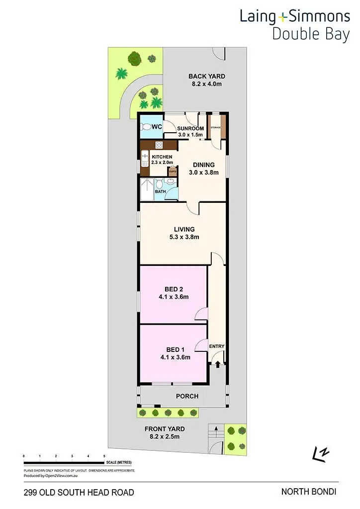 Floorplan of Homely house listing, 299 Simpson Street, Bondi Beach NSW 2026