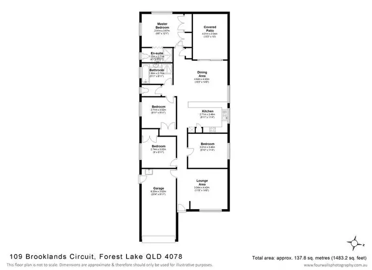 Floorplan of Homely house listing, 109 Brooklands Circuit, Forest Lake QLD 4078