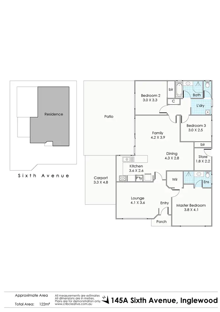 Floorplan of Homely house listing, 145A Sixth Avenue, Inglewood WA 6052