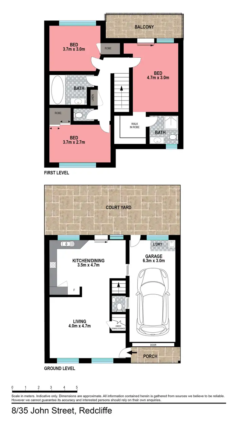 Floorplan of Homely townhouse listing, 8/35 John Street, Redcliffe QLD 4020