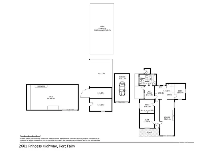 Floorplan of Homely house listing, 2681 Princes Hwy, Port Fairy VIC 3284
