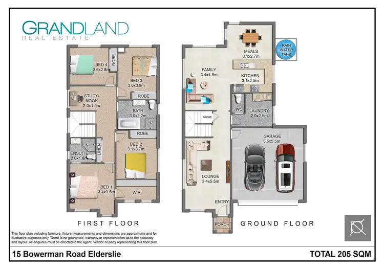 Floorplan of Homely house listing, 15 Bowerman Road, Elderslie NSW 2570