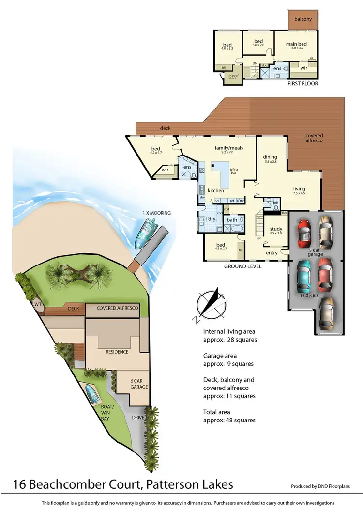 Floorplan of Homely house listing, 16 Beachcomber Court, Patterson Lakes VIC 3197