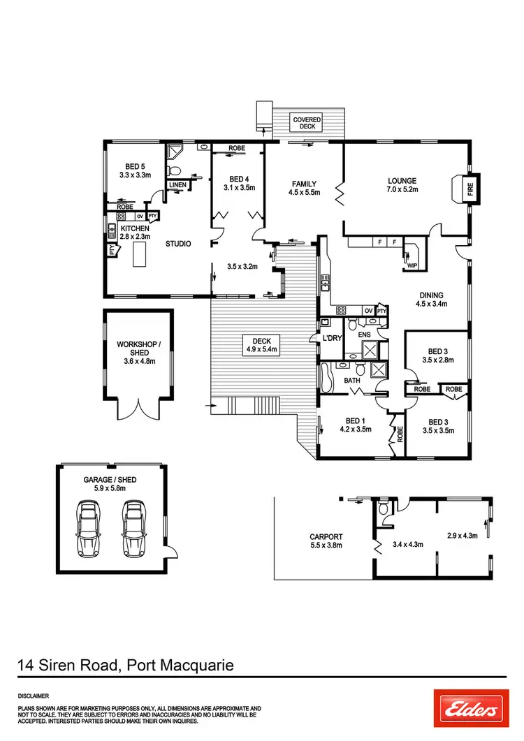 Floorplan of Homely house listing, 14 Siren Road, Port Macquarie NSW 2444