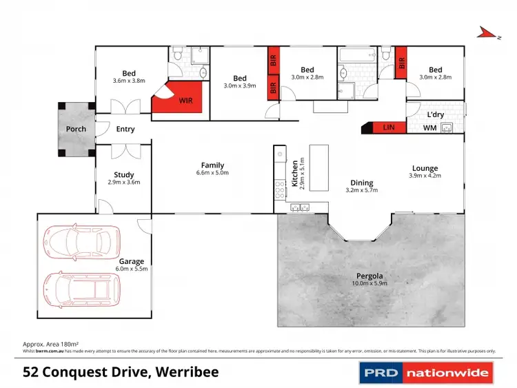 Floorplan of Homely house listing, 52 Conquest Drive, Werribee VIC 3030