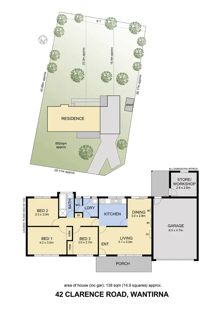Floorplan of Homely house listing, 42 Clarence Road, Wantirna VIC 3152