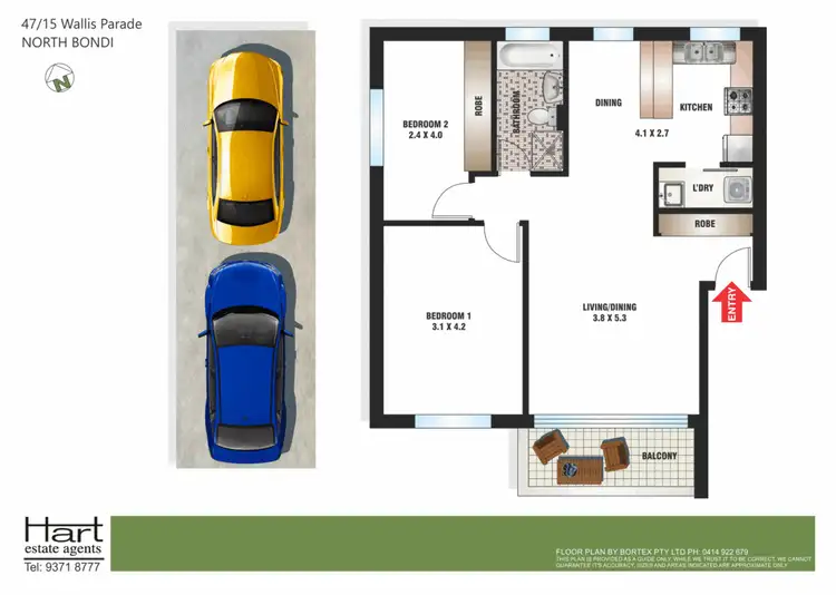 Floorplan of Homely apartment listing, 47/15 Wallis Parade, North Bondi NSW 2026