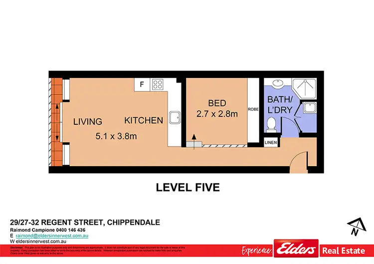 Floorplan of Homely unit listing, 29/27-31 Regent Street, Chippendale NSW 2008