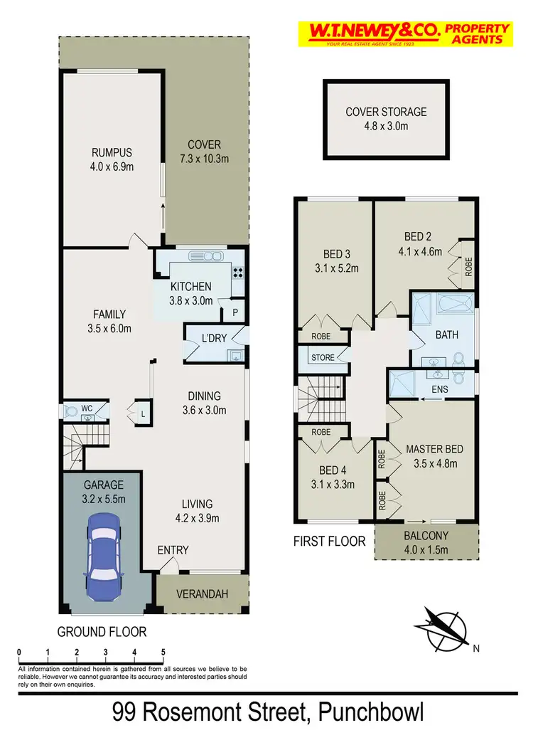Floorplan of Homely house listing, 99 Rosemont Street, Punchbowl NSW 2196