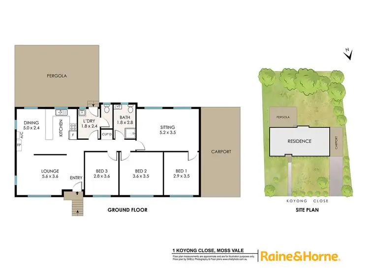 Floorplan of Homely house listing, 1 Koyong Close, Moss Vale NSW 2577