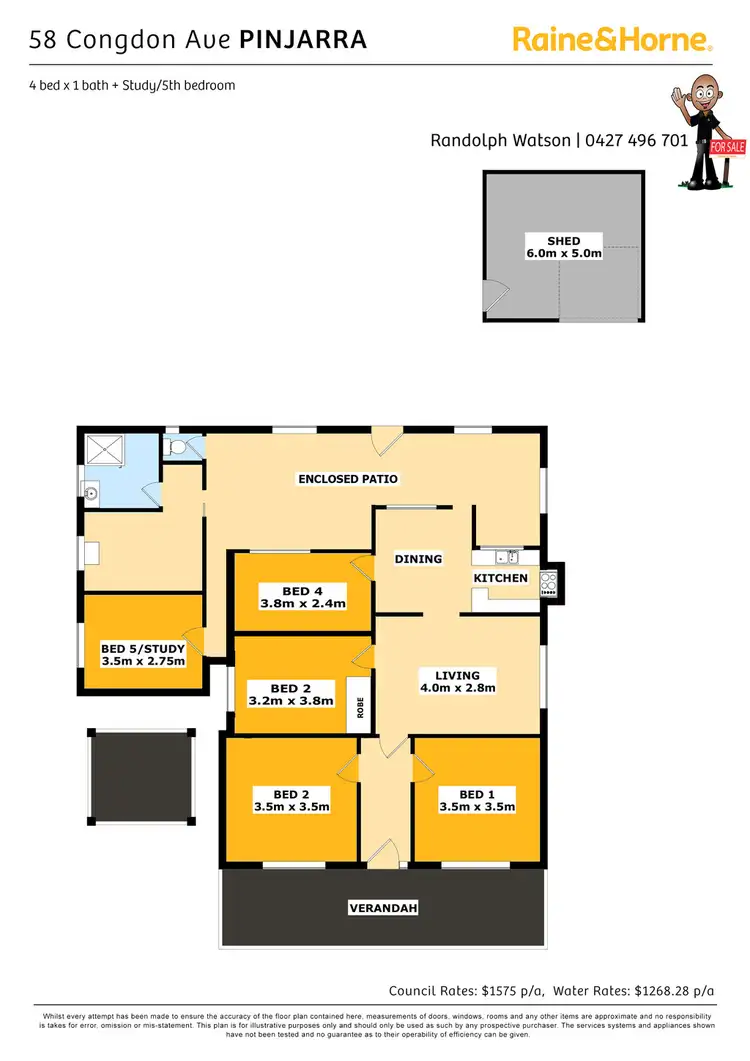 Floorplan of Homely house listing, 58 CONGDON AVENUE, Pinjarra WA 6208