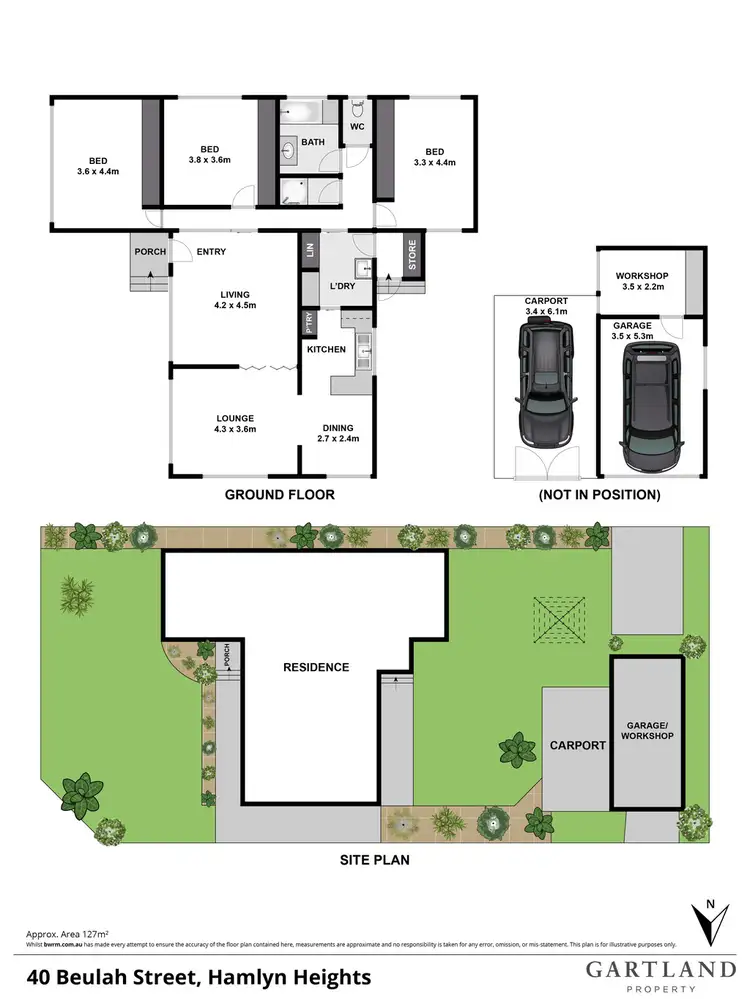 Floorplan of Homely house listing, 40 Beulah Street, Hamlyn Heights VIC 3215