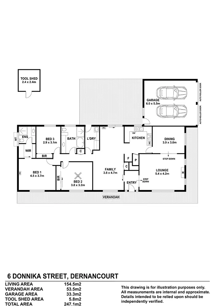 Floorplan of Homely house listing, 6 Donnika Street, Dernancourt SA 5075