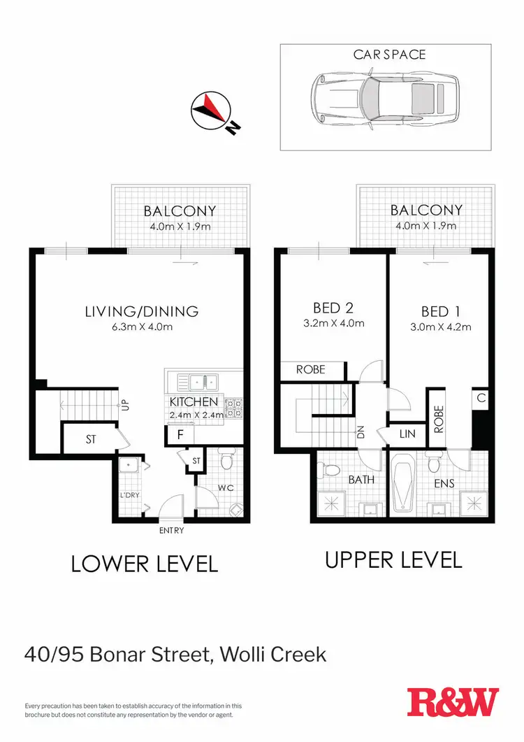 Floorplan of Homely apartment listing, 40/95 Bonar Street, Wolli Creek NSW 2205