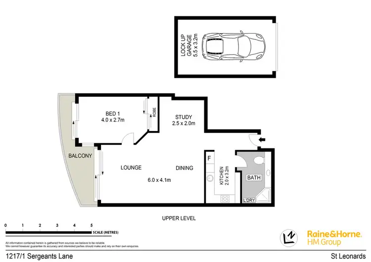 Floorplan of Homely unit listing, 1217/1 Sergeants Lane, St Leonards NSW 2065