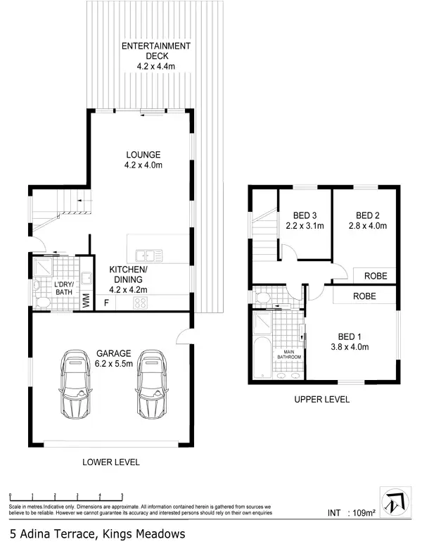 Floorplan of Homely house listing, 2/5 Adina Terrace, Kings Meadows TAS 7249