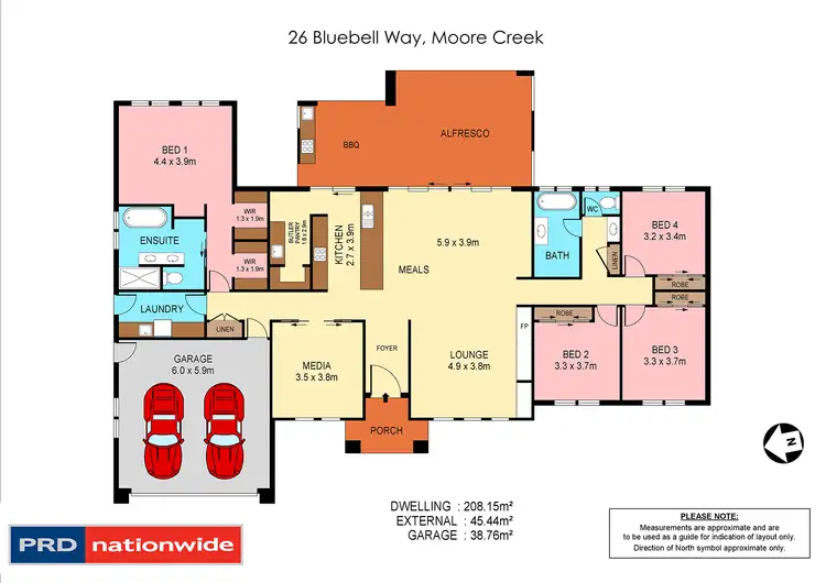 Floorplan of Homely house listing, 26 Bluebell Way, Tamworth NSW 2340