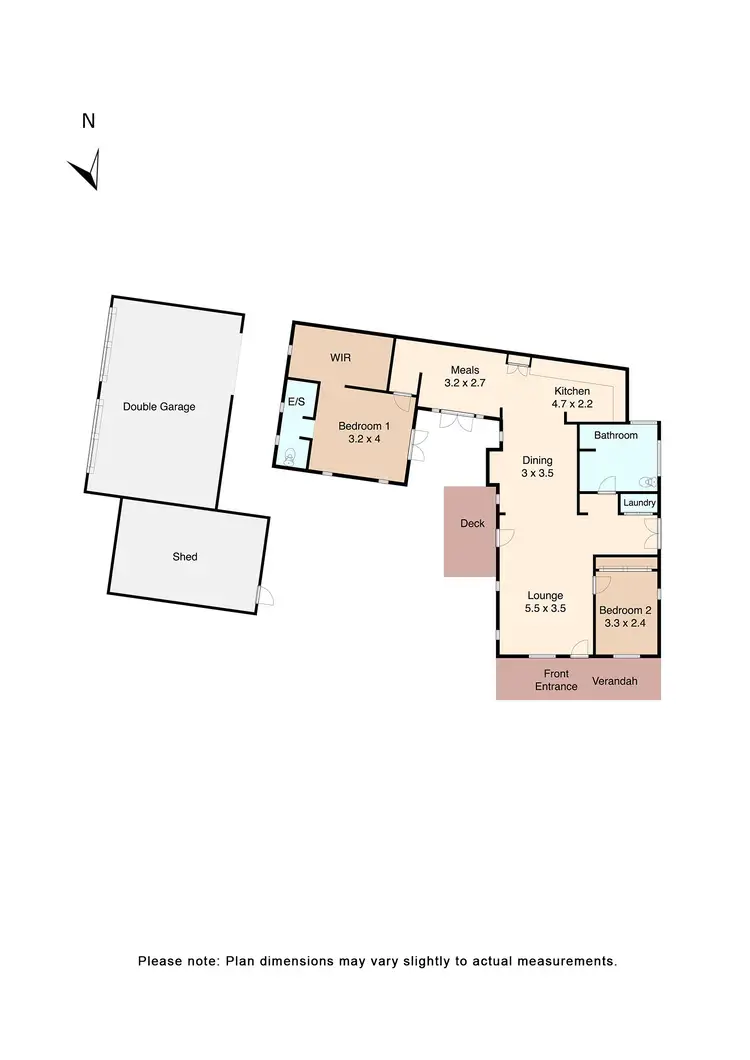 Floorplan of Homely house listing, 2 Elm Road, Golden Point VIC 3350