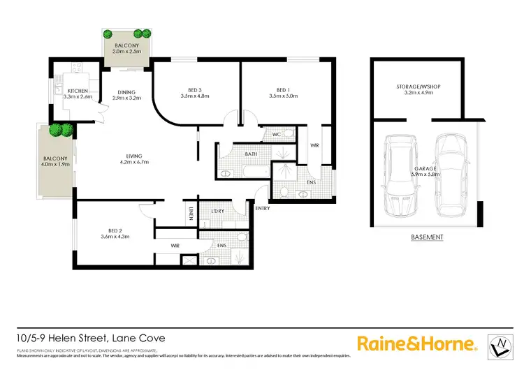 Floorplan of Homely apartment listing, 10/5-9 Helen Street, Lane Cove NSW 2066