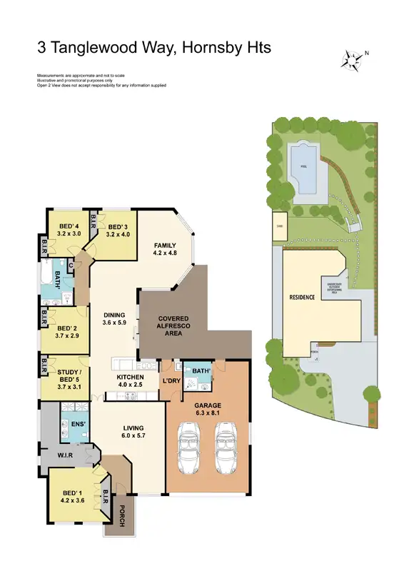 Floorplan of Homely house listing, 3 Tanglewood Way, Hornsby Heights NSW 2077