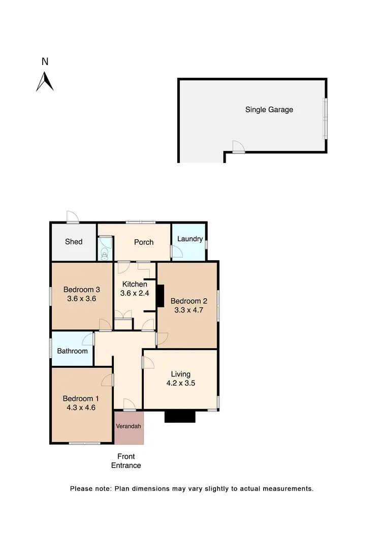 Floorplan of Homely house listing, 11A Steinfeld Street, Ballarat Central VIC 3350
