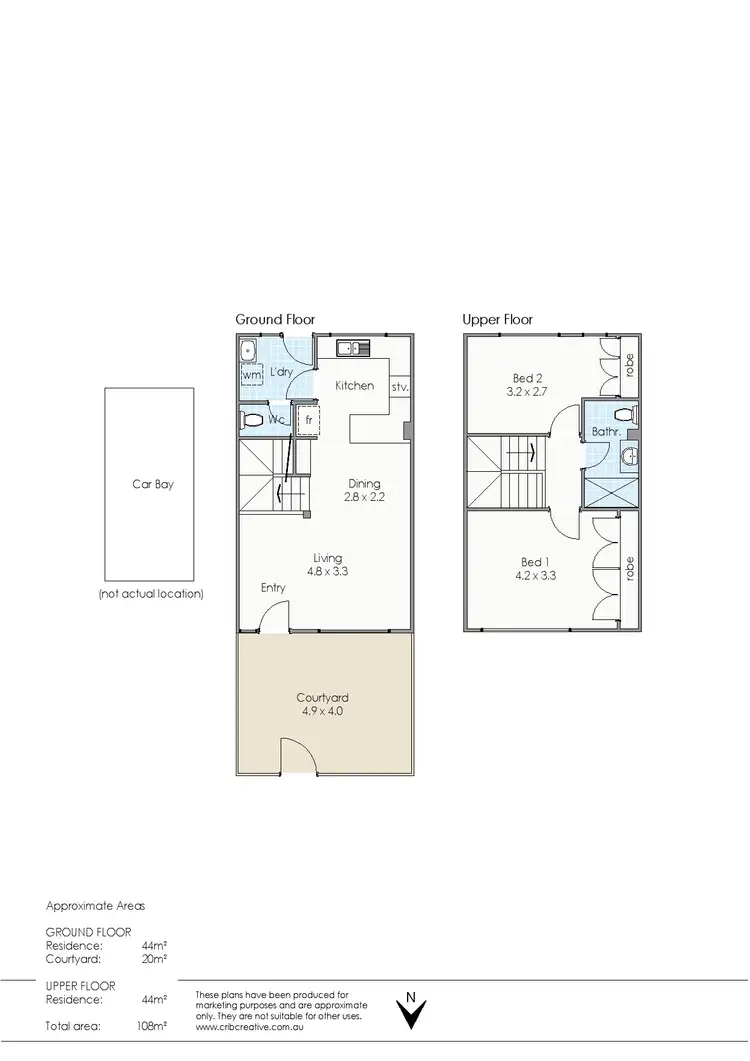 Floorplan of Homely townhouse listing, 5/233 Onslow Road, Shenton Park WA 6008