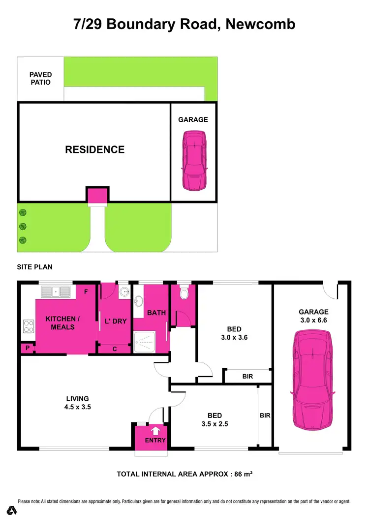 Floorplan of Homely unit listing, 7/29 Boundary Road, Newcomb VIC 3219