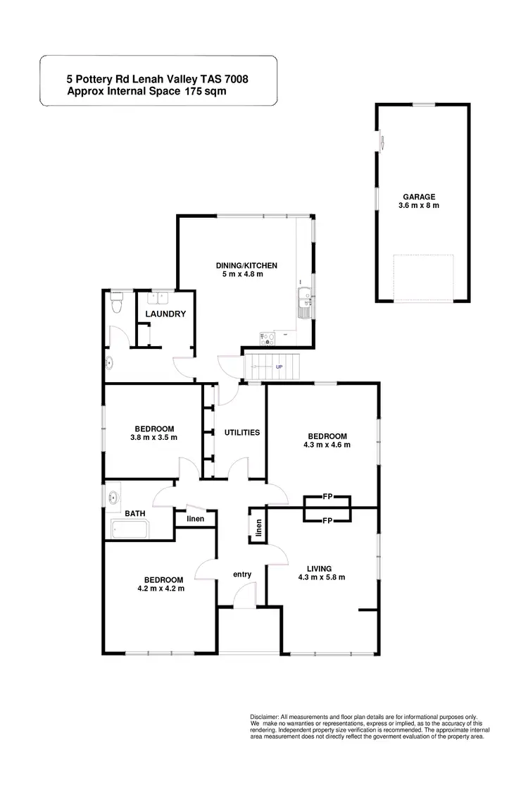 Floorplan of Homely house listing, 5 Pottery Road, Lenah Valley TAS 7008