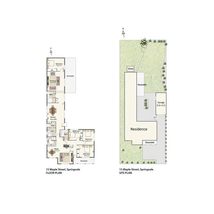 Floorplan of Homely house listing, 15 Maple Street, Springvale VIC 3171