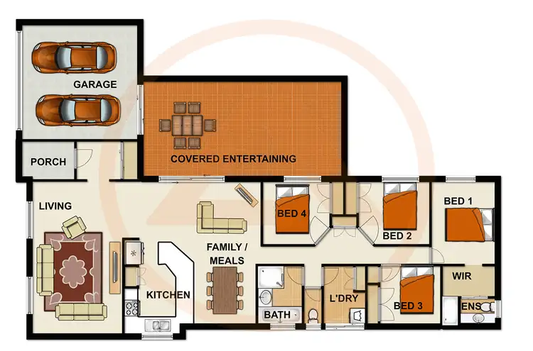 Floorplan of Homely house listing, 77 OWENS CRESCENT, Regents Park QLD 4118