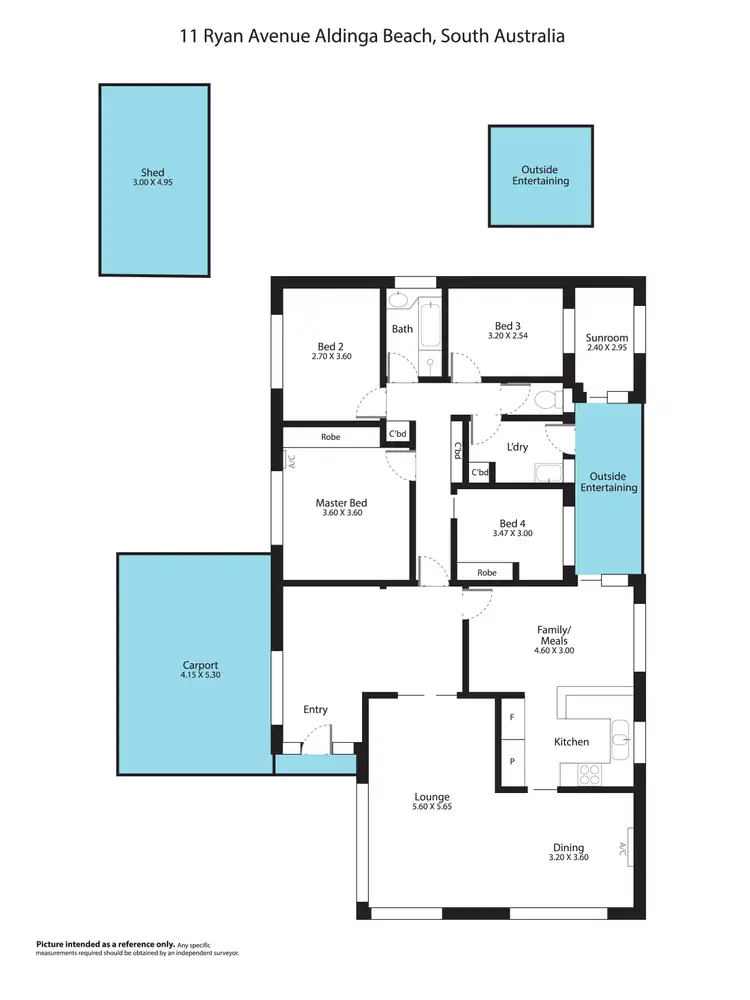 Floorplan of Homely house listing, 11 Ryan Avenue, Aldinga Beach SA 5173
