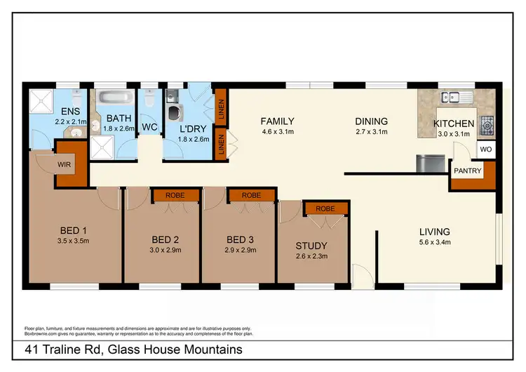 Floorplan of Homely house listing, 41 Traline Road, Glass House Mountains QLD 4518