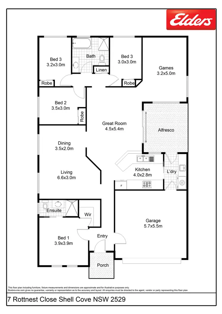 Floorplan of Homely house listing, 7 Rottnest Close, Shell Cove NSW 2529