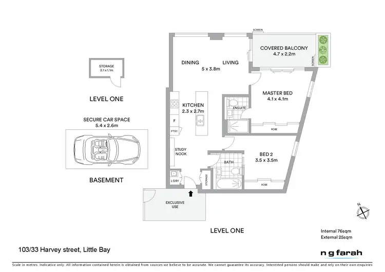 Floorplan of Homely apartment listing, 103/33 Harvey street, Little Bay NSW 2036