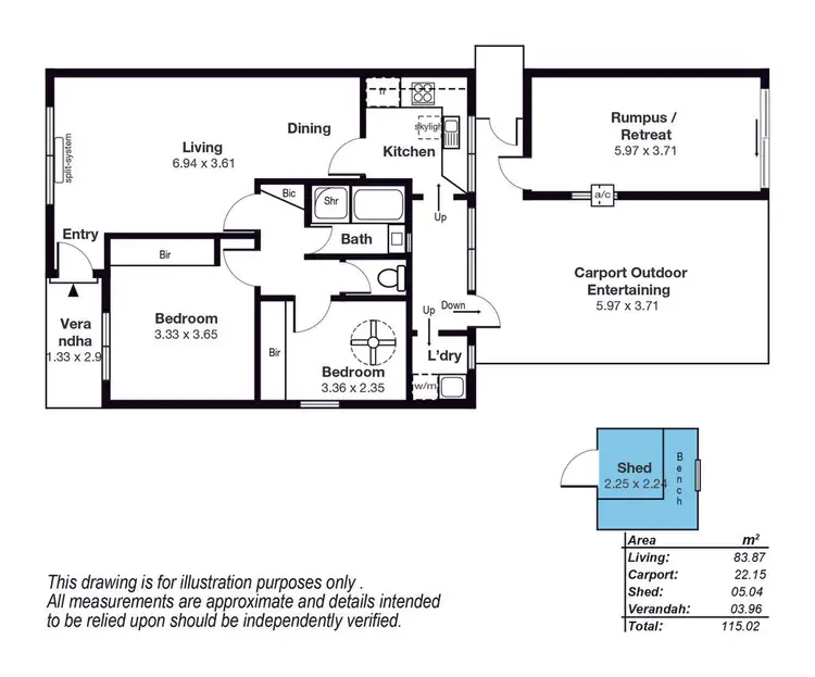 Floorplan of Homely unit listing, 5/75 Duthy Street, Malvern SA 5061