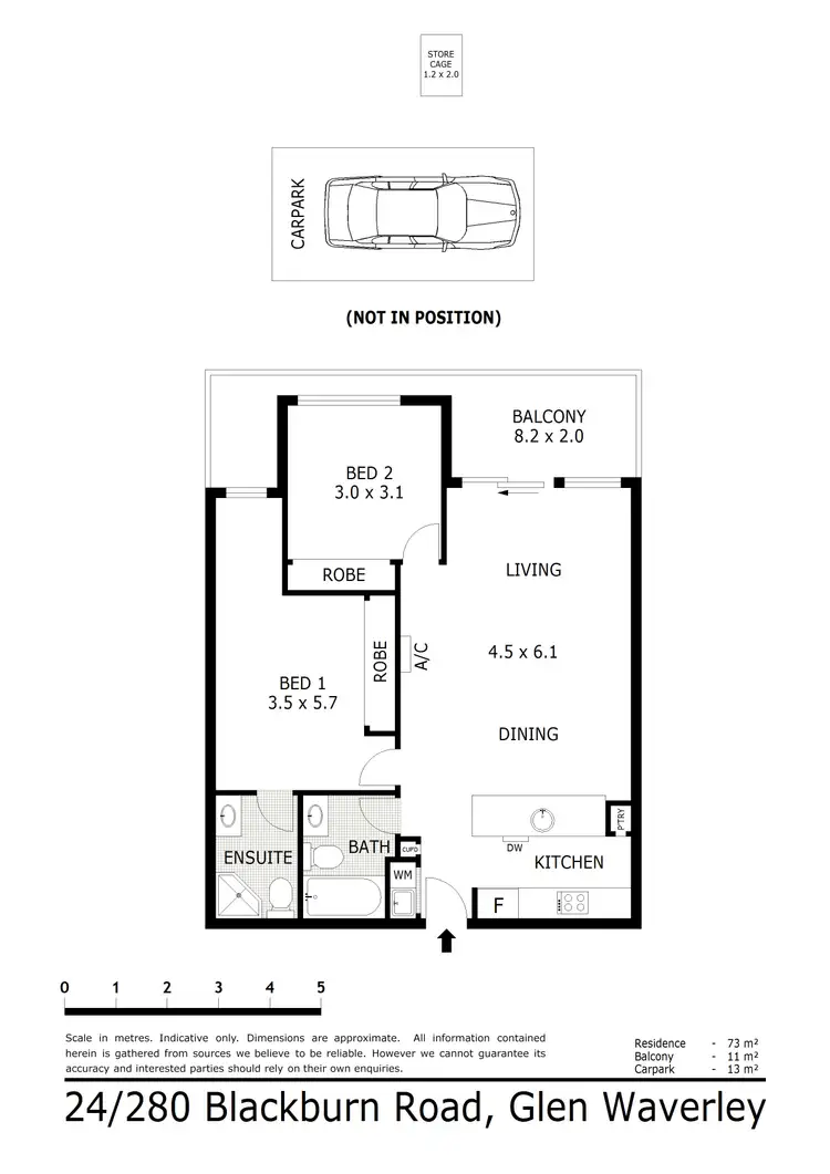 Floorplan of Homely apartment listing, 24/280 Blackburn Road, Glen Waverley VIC 3150