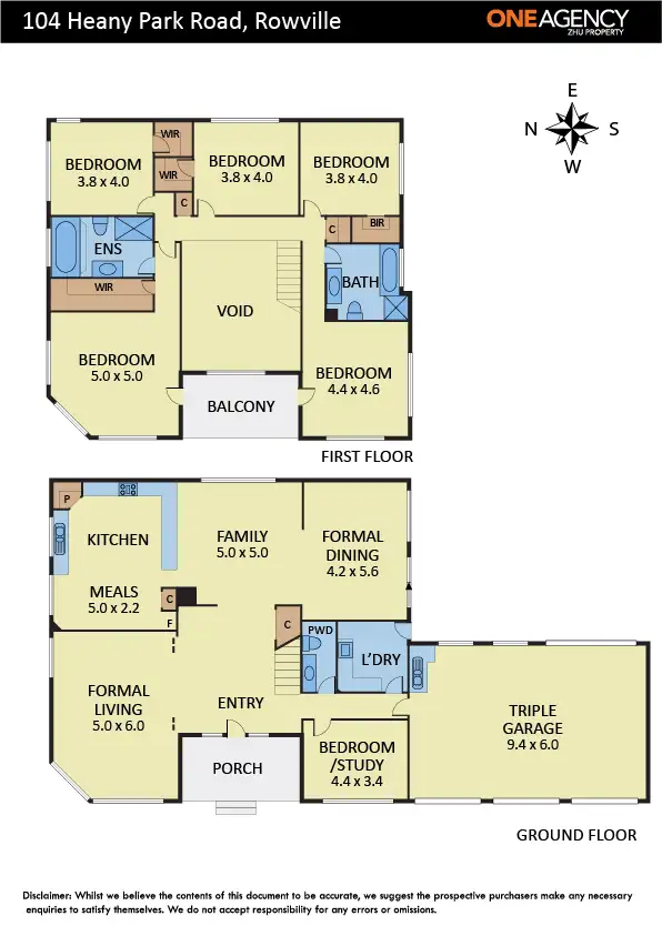 Floorplan of Homely house listing, 104 Heany Park Road, Rowville VIC 3178