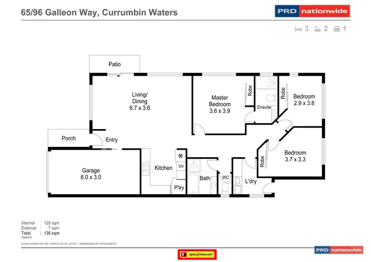 Floorplan of Homely unit listing, 65/96 Galleon Way, Currumbin Waters QLD 4223