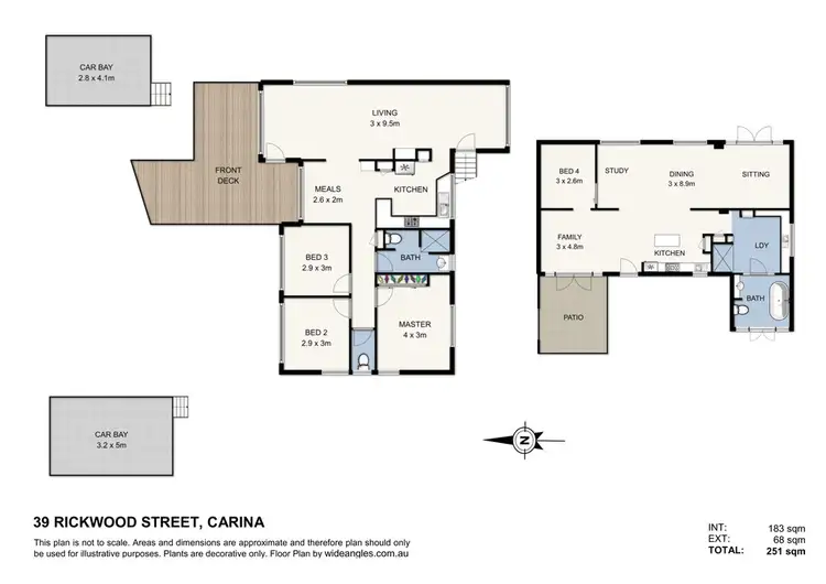 Floorplan of Homely house listing, 39 Rickwood Street, Carina QLD 4152