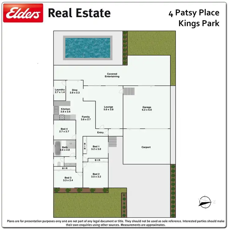 Floorplan of Homely house listing, 4 Patsy Place, Kings Park NSW 2148