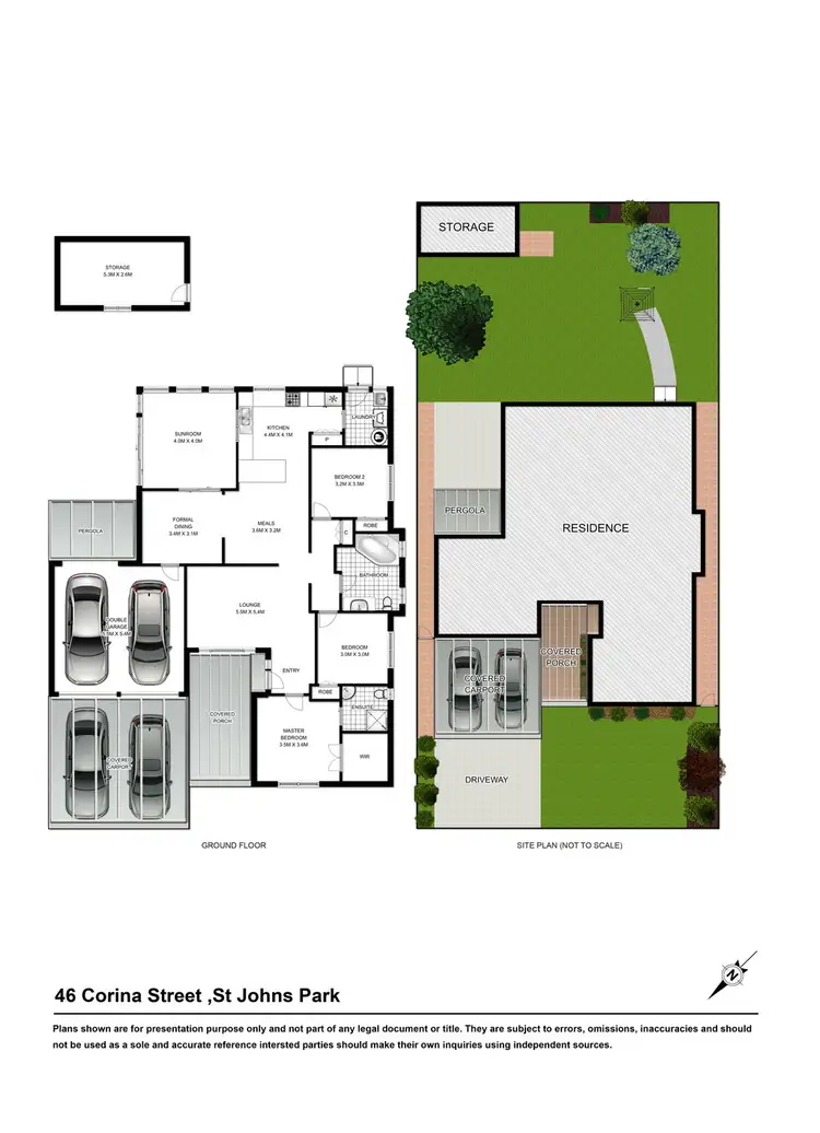 Floorplan of Homely house listing, 46 CORINDA STREET, St Johns Park NSW 2176