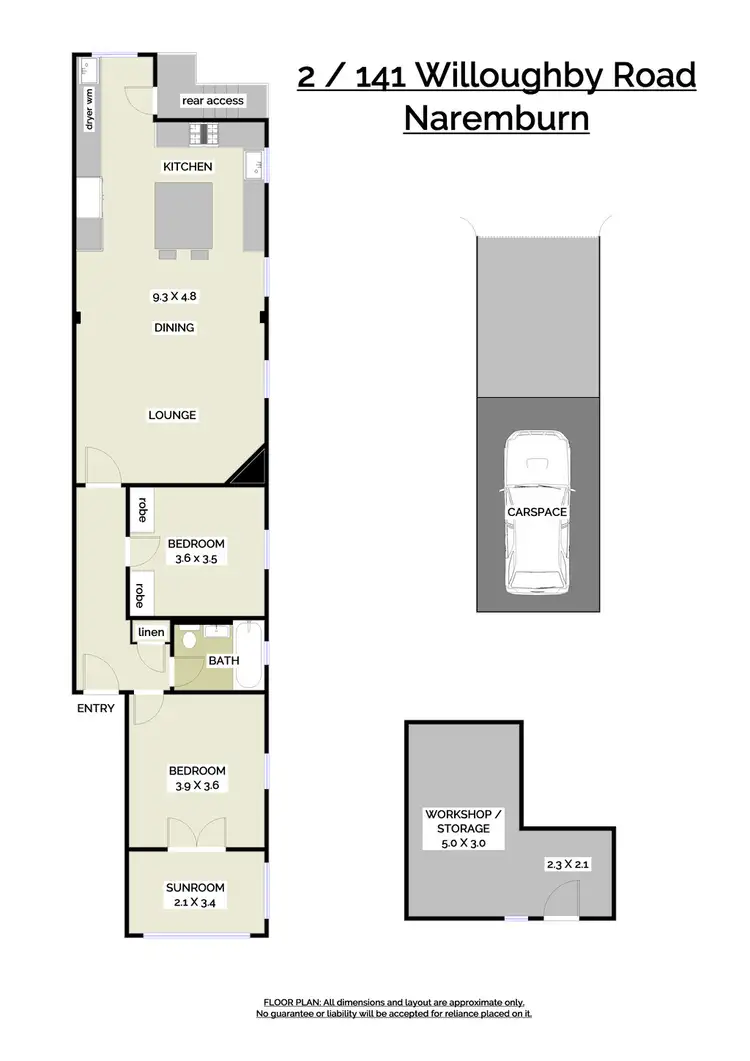 Floorplan of Homely apartment listing, 2/141 Willoughby Road, Naremburn NSW 2065