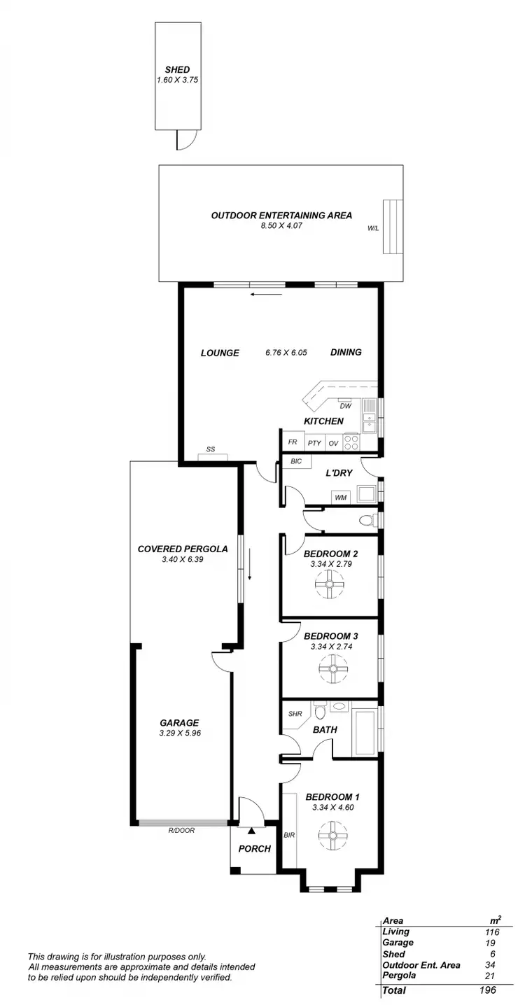 Floorplan of Homely house listing, 4B Rellum Road, Greenacres SA 5086