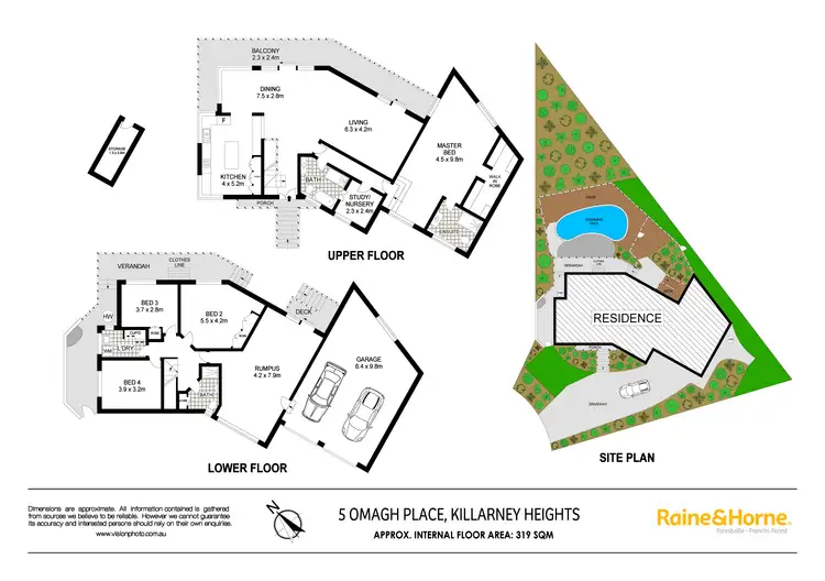 Floorplan of Homely house listing, 5 Omagh Place, Killarney Heights NSW 2087