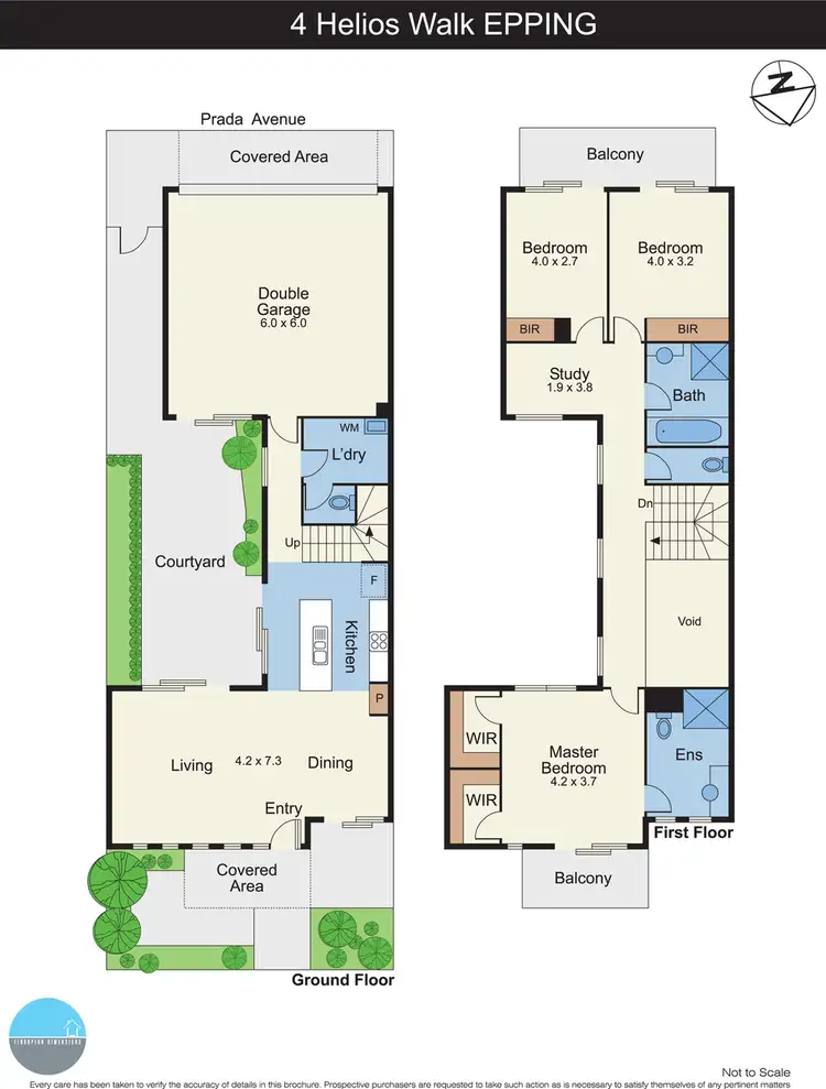 Floorplan of Homely townhouse listing, 4 Helios Walk, Epping VIC 3076