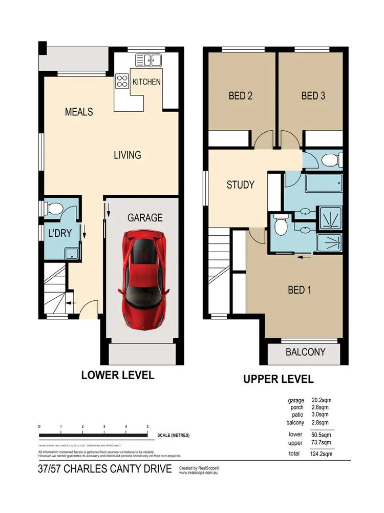 Floorplan of Homely townhouse listing, 37/57 Charles Canty Drive, Wellington Point QLD 4160