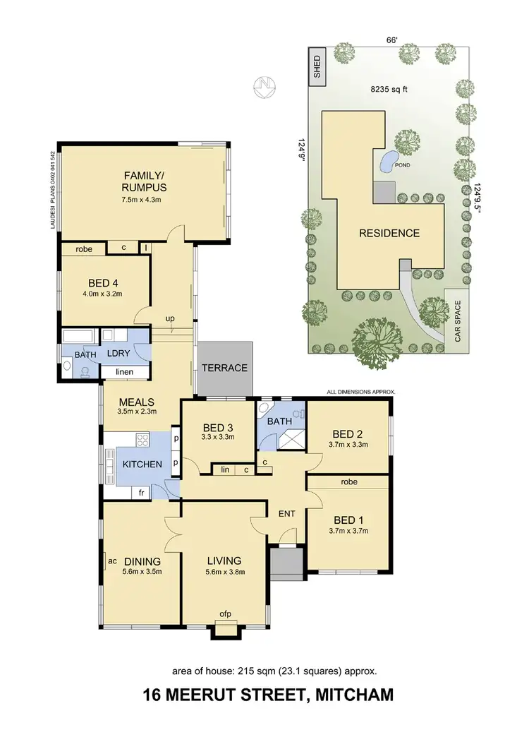 Floorplan of Homely house listing, 16 Meerut Street, Mitcham VIC 3132