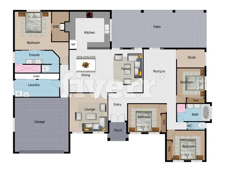 Floorplan of Homely house listing, 34 Shoalmarra Drive, Mount Low QLD 4818