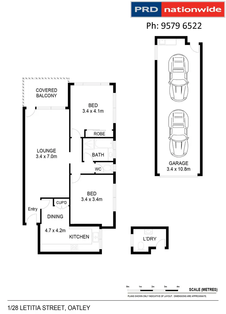 Floorplan of Homely unit listing, 1/28 Letitia Street, Oatley NSW 2223